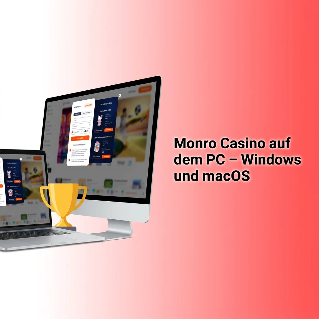 Monro Casino im Browser auf Windows und macOS PC ohne separate Desktop-App verfügbar