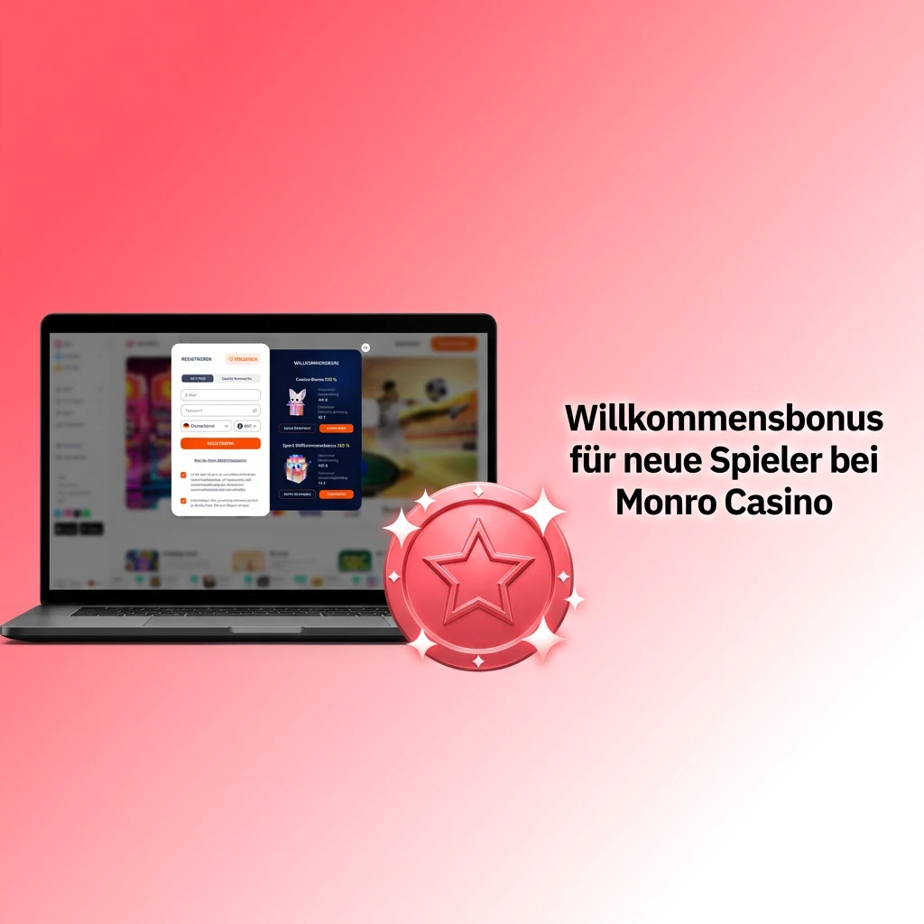 Monro Casino Willkommensbonus: 100% bis zu 500€ für neue Spieler mit 40-fachem Umsatz und 30 Tagen Laufzeit